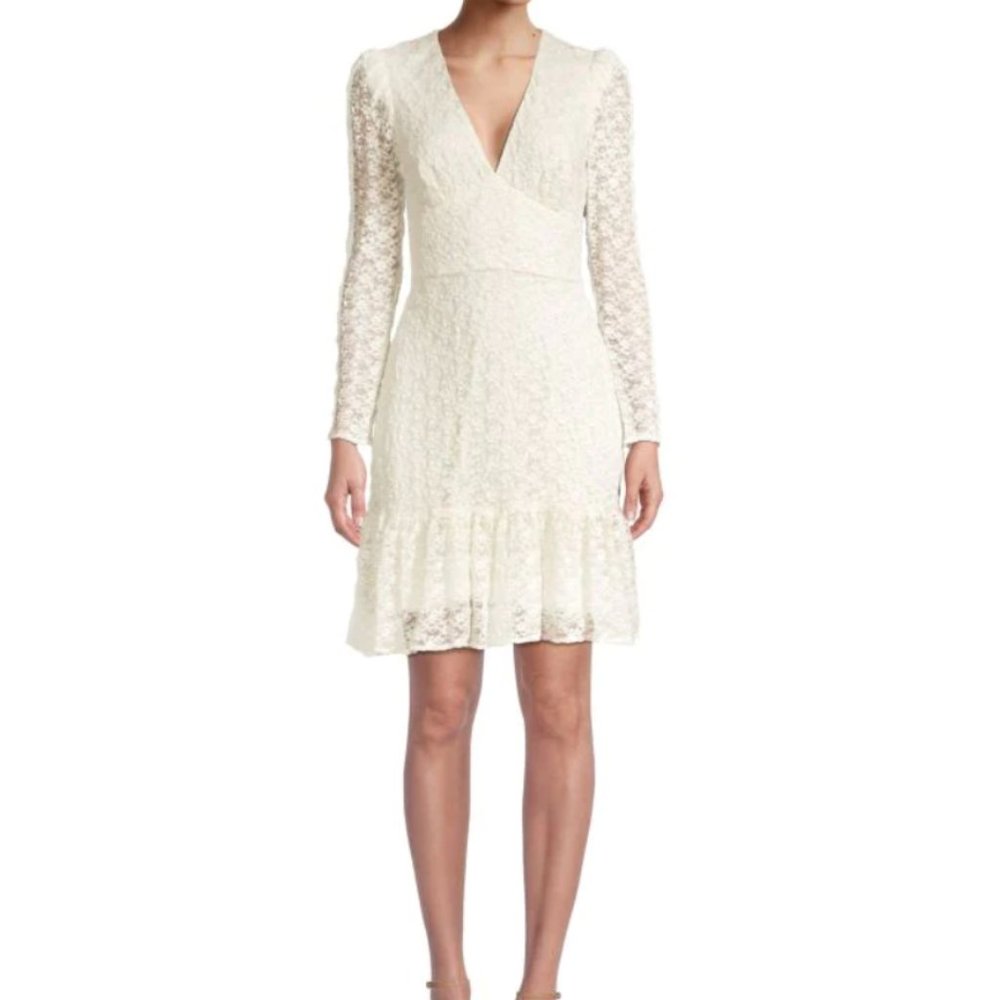 Shoshanna Darlena Floral Stitch Lace Dress